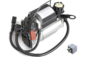 NSGMXT Pompe de compresseur de suspension pneumatique avec relais Compatible avec A8 S8 Quattr0 5.2l, 6.0l 4E0 616 007 C 4E0 616 005 E 4E0 616 005 G 4E0 616 007 A 4E0 616 007 E 4154033090