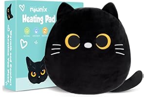 MEWMIX Microwave Heat Pad for Period & Pain Relief - Microwavable Menstrual Heating Heated Pad Body Warmer-Cat Plush Portable Stuffed Animal-Funny Women Kids Teenage Girls Mum Cat Lovers Birthday Gifts