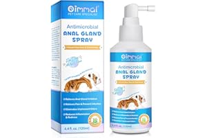 ONZNOZ Spray Glándula Anal 120Ml, Spray Antimicrobiano Glándula Anal, Alivia La Irritación De La Glándula Anal, Detiene El Picor, Elimina El Olor, Previene Infecciones, Aloe Vera Y Manzanilla (1pcs, Perros)