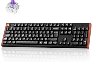 Keychron K10 HE Wireless Mechanical Keyboard - Hall Effect Magnetic Switch, Adjustable Actuation & Rapid Trigger, Full-Size UK Layout, Hot-Swappable Aluminium/Wood Frame for Windows/Mac/Linux - Black