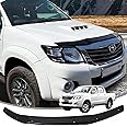JHCHAN Bonnet Guard for Toyota Hilux 2012-2015, Hilux MK7 Bonnet Hood Protector Guard Wind Stone Bug Deflector Bugshield, Hilux D-4D Active HL2 HL3 Icon Invincible Accessories with Retaining Clip
