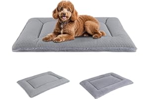 BVAGSS Cuscino per Cane Reversibile, Materassino per Cani Lavabile, Tappetino Letto Lavabile per Animali Domestici Adatto XH080 (60x45cm,Grigio)