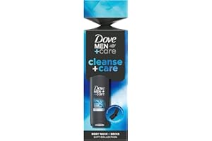 DOVE MEN + CARE Dove Men+Care Cleanse+Care Body Wash & Socks Gift Set with a 3-in-1 hair, face & body wash and socks in a stylish cracker perfect gifts for men 1 piece