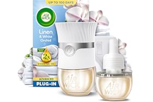 AIRWICK Air Wick Linen & White Orchid Advanced Electrical Plug-In Kit 19ml, Lasts for up to 100 days, Air Freshener