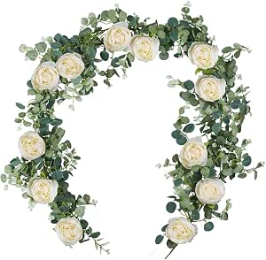 SHACOS Lot De 20 Pivoines Artificielles Blanches En Soie – Fleurs De Pivoine Réalistes 32 Cm Pour Mariage & Déco Maison
