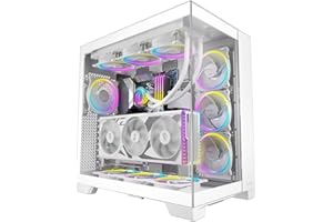 Antec C8 ARGB biały, 2 x wentylator TQR 160 mm i 1 wentylator ARGB PWM TQ 140 mm w zestawie, układ podwójnej komory, typ C, uchwyt chłodnicy 360 mm, panele przednie i boczne TG bez