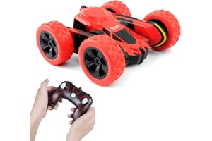 COCOPA Macchina Telecomandata per Bambini Giochi Bambina 3 4 5 6 7 8 9 Anni Maschio Giocattoli Regalo, 4WD RC Auto 360° Rotazione Acrobatica 2.4Ghz RC Car Radiocomandata - Rosso (Batteria Non Inclusa)
