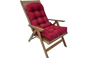 GENERIC Rocking Chair Cushion,Patio Rocker Chairs Replacement Cushions with Ties High Back Wicker Chair Cushions Lounge Chairs Seat Cushions for Outdoor Porch Garden（Exclude Chairs）