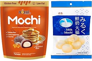 HAMEDIS Royal Family Mochi - Korean Cuisine - Glutenous Rice Treats - 2 packs - Halal (MILK/Maple Pancake)