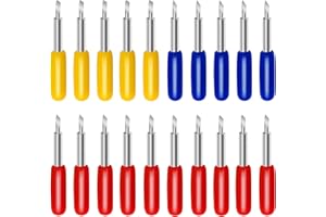 COITEK 20 PCS 3rd Party Accessory Blades for Cricut,Explore Air 2, Expression, 10P 45°, 5P 30°, 5P 60°(20 Pack)
