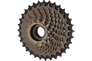 VGEBY Bicycle Speed Wheel, No Deformation 9 Speeds 13-32T Wear Resistance Steel Wheel Threaded Flywheel Bicycle Gear Flywheel Practical Wheel Parts