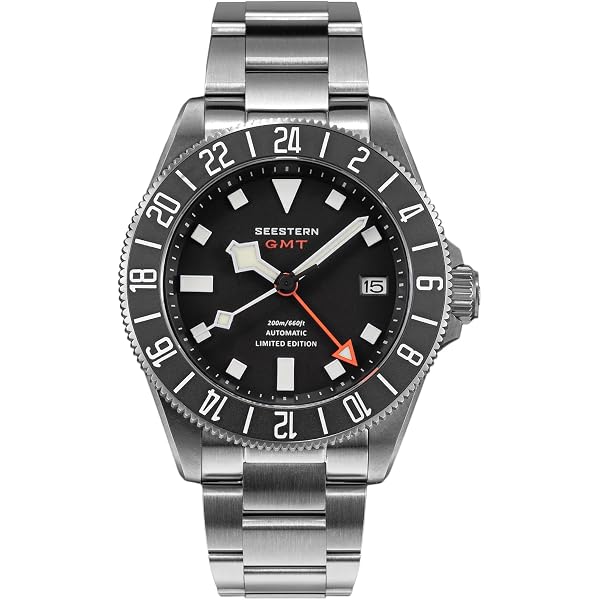 Montre Homme Sugess S420-2 GMT Automatique - Boîtier 40.5mm Acier - Lunette Noir/Vert - Étanche 200m