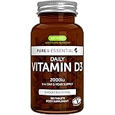 Comprimés De Vitamine D3 2000 UI - 50 Comprimés Végétariens - Marque Tetesept - Validité 03/2027