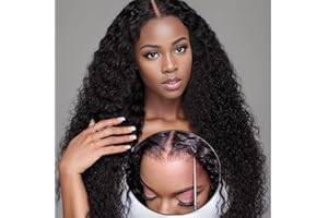 EINBEAUTY Pre Cut Lace Wear and Go Glueless Pelucas Sin Pegamento Pelucas de Cabello Humano Pre Desplumado Natural Hairline Bleacheted Nudos Pelucas 4×4 HD Lace Beginner Friendly 180% Densidad 28inch