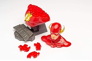 herpa Puzzle Fun 3D 80657240 Justice League Comic The Flash for Crafts and Playing or as a Gift 80657240-Justice Le Create give Away, red