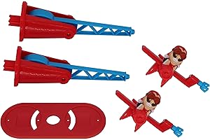 Drunken Louie Doppeldecker für Looping Louie Spielarm mit 2 Flugzeugen Tuning Edition 2020 (Adapterplatte + 2X Flieger, Rot)