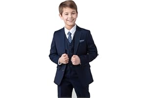 SANDER STELLAN Festlicher Jungen Anzug Kommunionanzug Kinderanzug Set 6-teilig blau