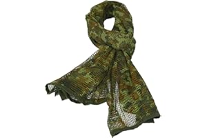 LOOGU Netzschal Taktischer Tarnnetz Schal für Sport und Freizeit und vielen Outdoor-Aktivitäten Tarnmuster Design