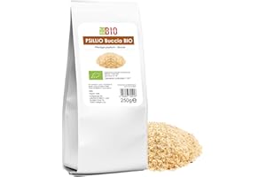 Psillio buccia Bio 250 g Puro e Naturale - Ricco di fibre per Intestino e Cucina - Laborbio