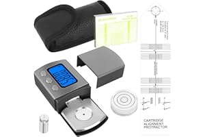 BILIPLE 4 szt. zestaw do regulacji gramofonu, z cyfrową wagą tonową, cyfrową gramofonem, blokiem pomiarowym azymutu, ważką i szablonem nawisu, do gramofonu