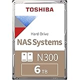 Toshiba 6TB N300 Internal Hard Drive – NAS 3.5 Inch SATA HDD Supports Up to 8 Drive Bays Designed for 24/7 NAS Systems, New G