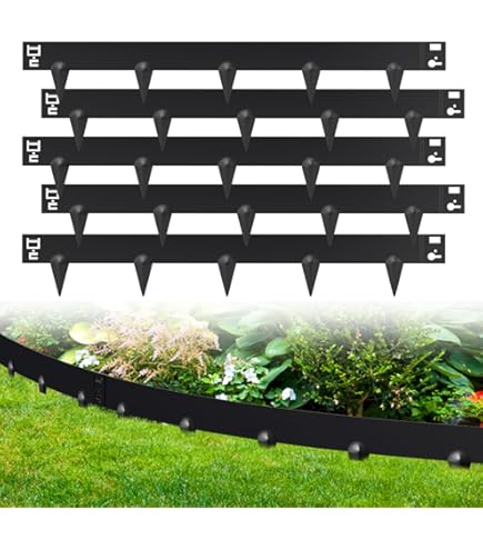 Bundel] Borderrand metaal 18,5 cm x 120 cm één kleur | Gazonrand