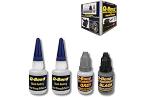 Q-BOND Pegamento Extrafuerte Dos Componentes. [Qbond] Adhesivo P/TODOS Los Materiales. Soldadura En Frio Para Metal. Kit Reparación De Cianoacrilato + Polvo, Facil Y Rapido.