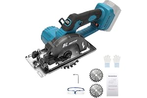 140 mm trådlös cirkelsåg kompatibel med Makita 18 V batteri (inget batteri), 6 000 varv/min 3 hastighet borstlös cirkelsåg me