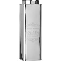 Premier Housewares Edelstahl Chai Dose – Rustikale Keksdose, 19x19x27 Cm, Silber, Rostfrei