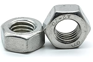 Hippo Hardware M7 (7mm) Hexagon Full Nuts Hex Nut Metric Coarse A2 Stainless Steel (Pack of 10)