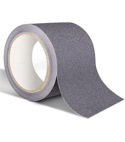 Bestomz - Nastro Adesivo Antiscivolo, 10 M, Elevata Presa, Nero