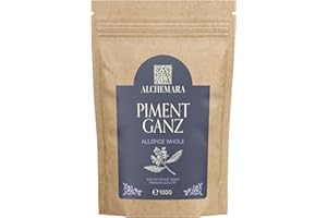 Piment de la Jamaïque Alchemara (100g) – Piment de la Jamaïque Entier – Épices Délicatement Séchées Idéales pour la Cuisine – Épices Aromatiques