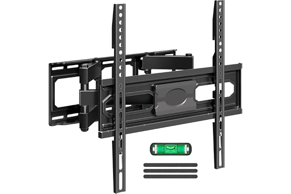 MOUNTUP TV Wall Mount for 26-65 Inch Flat Curved LED LCD Screen TVs Full Motion TV Mount, Tilt Swivel Extension Wall Mount TV Bracket with Dual Articulating Arms, Max VESA 400x400mm, Holds up to 88lbs