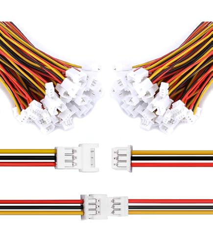 20 par Micro JST PH 1,25 conector macho hembra de 2 pin con Cabl