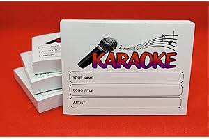 TDOG-ONLINE Karaoke Request Slips 4 x Pads of 100