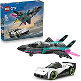 LEGO City Jet vs Car 60489 &ndash; Creative بما في ذلك شخصيات الطيار والسائق المصغرة للأولاد والبنات بعمر 6 سنوات فما فوق