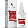 Herbs and Pure 5% Kojic Acid & 7% Alpha Arbutin Face Serum | Tan Removal and Spot Correction | All Skin Types | Women & Men| 100% Vegan | 10ML