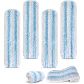 6 Pieces for Vileda H2Pro Replacement Mop Flat Mop Kit | Machine washable, reusable, easy to place on the frame, for all type
