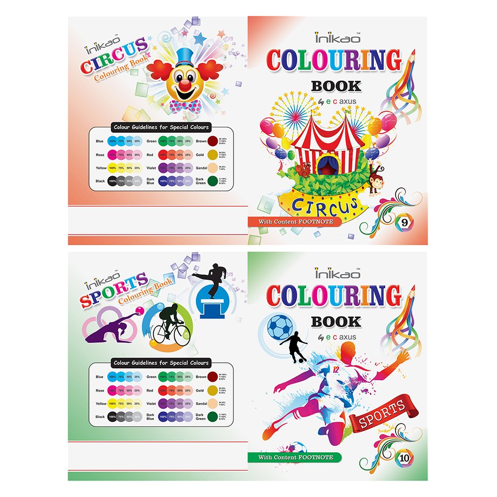 InIkao Colouring Books For Kids | Pack of 12 Copy Coloring Activity Book Collections for age 3+ Years Children - Image 7