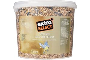 Extra Select Seed Mix Wild Bird Food, 5 Litre (Package may vary)