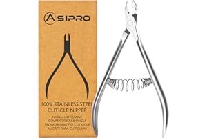 ASIPRO Tronchesino Cuticole Professionale Acciaio Inox Taglia Cuticole Professionale Mani per Tagliare le Cuticole, Tronchesino Unghie Mani, Tronchese Cuticole Tronchesi per Cuticole di Precision