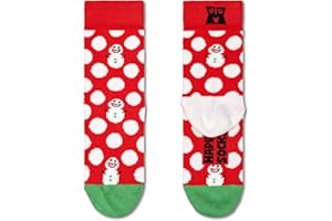 Happy Socks Snowman Calzini Unisex-Bambini e Ragazzi