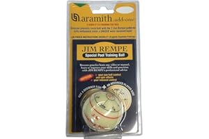 Aramith 2-1/4" Regulation Size Billiard/Pool Ball: Jim Rempe Training Cue Ball with Instruction Manual