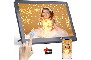 FamBrow 8.1 Inch WiFi Digital Photo Frame with 32GB Storage & 32GB Card, Smart Picture Frames with 1280x800 IPS LCD Touch Screen, Electronic Photo Frame Share Photos Videos Anywhere