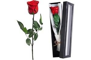 PANYI Eternal Rose Red Eternal Real Roses Infinity Roses Gift Box Preserved Box With Stem Preserved Rose is The for Mother,Girlfriend,Wife and Grandmother