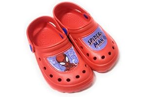 REQUETEGUAY URBAN RU Spiderman Clogs für Strand oder Pool | Clogs Marvel Spiderman | Spiderman Clogs für Kinder