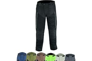 warrior gears Mens Air Mesh and 600D Cordura Textile Motorcycle Trousers CE Protective Armoured Textile Racing Motorbike Pants with Mesh and Waterproof Lining Breathable Bikers Textile Clothing