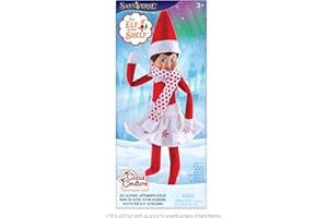 THE ELF ON THE SHELF Claus Couture Collection of Elf on the Shelf Clothes 2024 (Snowflake Skirt with Scarf)