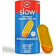 Wellbeing Nutrition Slow 4x Strength Omega 3 Fish Oil Capsules | 1850mg with EPA 720mg, DHA 500mg & Curcumin for Men & Women | No Fishy Burp | For Brain, Heart, & Joint Health, 60 Capsules