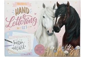 Depesche 13433 Miss Melody - Buzón Handlettering en diseño de Caballo, Set de Escritura Incl. artículos de papelería, Sobres, Pegatinas, bolígrafos y Mucho más.
